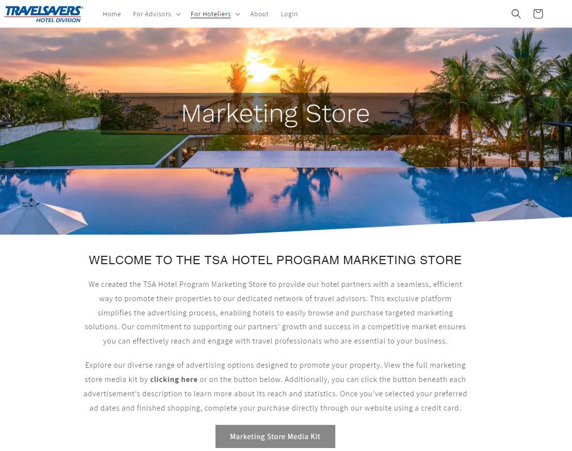 TRAVELSAVERS Becomes First Consortium to Introduce Online Marketing Store to Drive Hotel Bookings