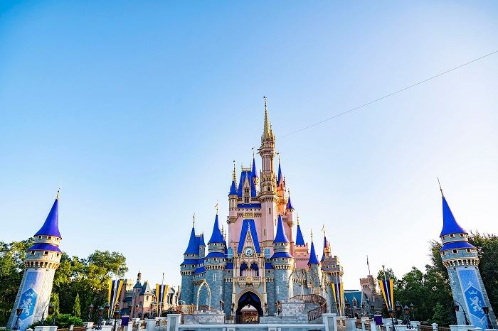 Walt Disney World Magic Kingdom Cinderella Castle front view 