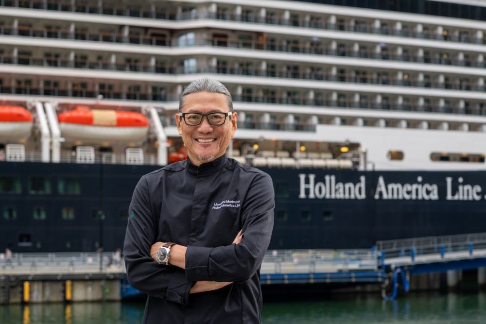 Iron Chef Masaharu Morimoto holland america cruise line restaurant