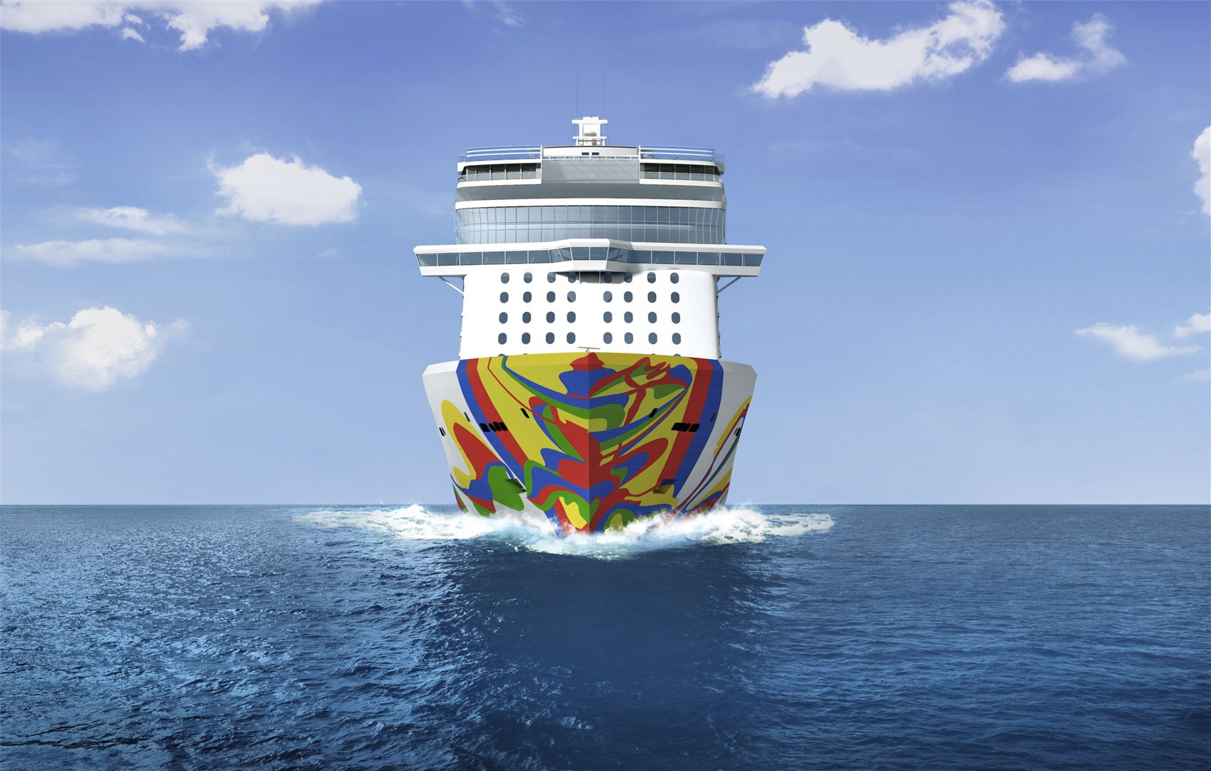 Norwegian Encore Hull Artwork.