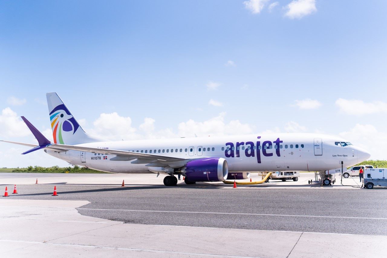 The Arajet Boeing aircraft 