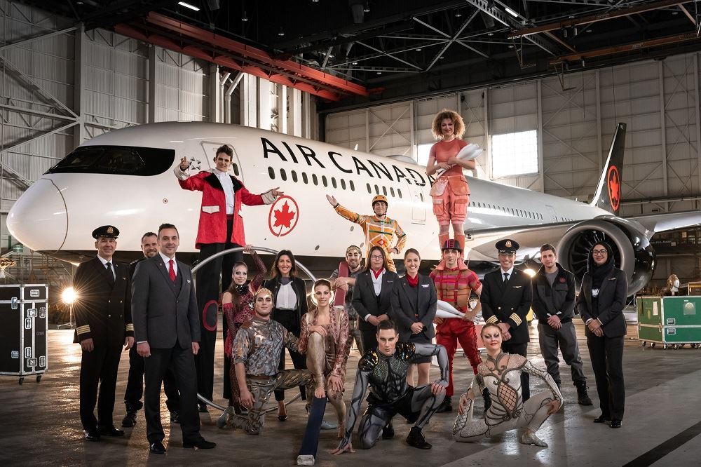 Air Canada to Partner with Cirque du Soleil