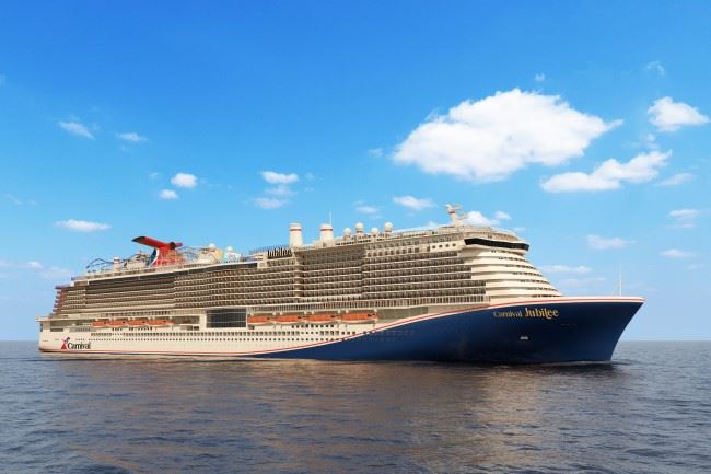 rendering of carnival jubilee cruise ship