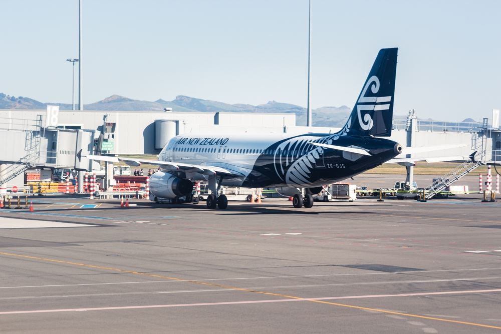 Air New Zealand plane ON TARMAC 