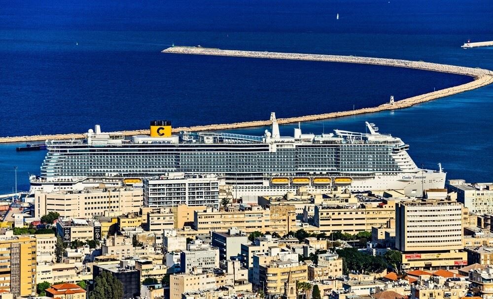 costa cruise ship at the ashdod israel cruise port