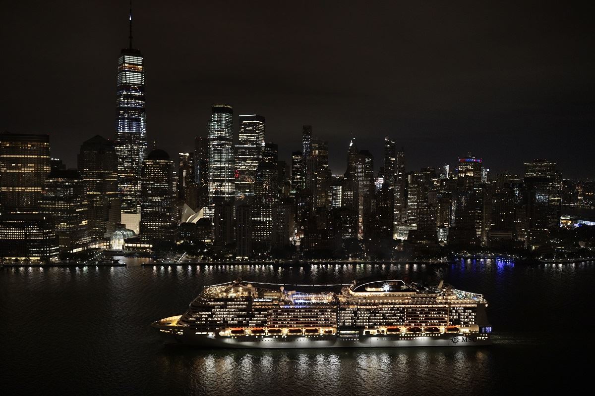 MSC Cruises’ Meraviglia Arrives in New York Marking North America Debut