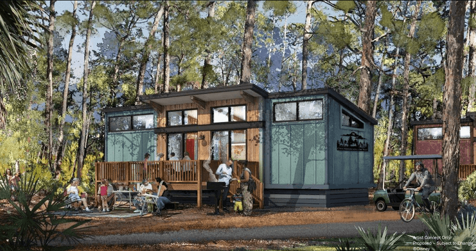 Disney Vacation Club Fort Wilderness Refreshed Cabin rendering 