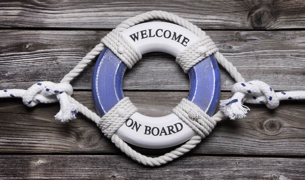 welcome onboard lifesaver decoration