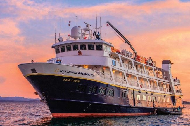 national geographic sea lion lindblad cruise ship