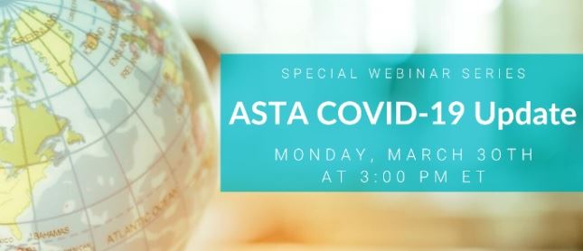 Join ASTA's Weekly COVID-19 Update