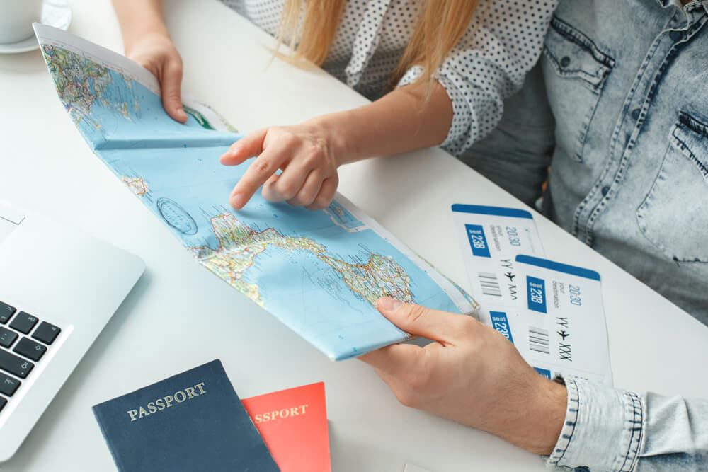 Travel agency map 