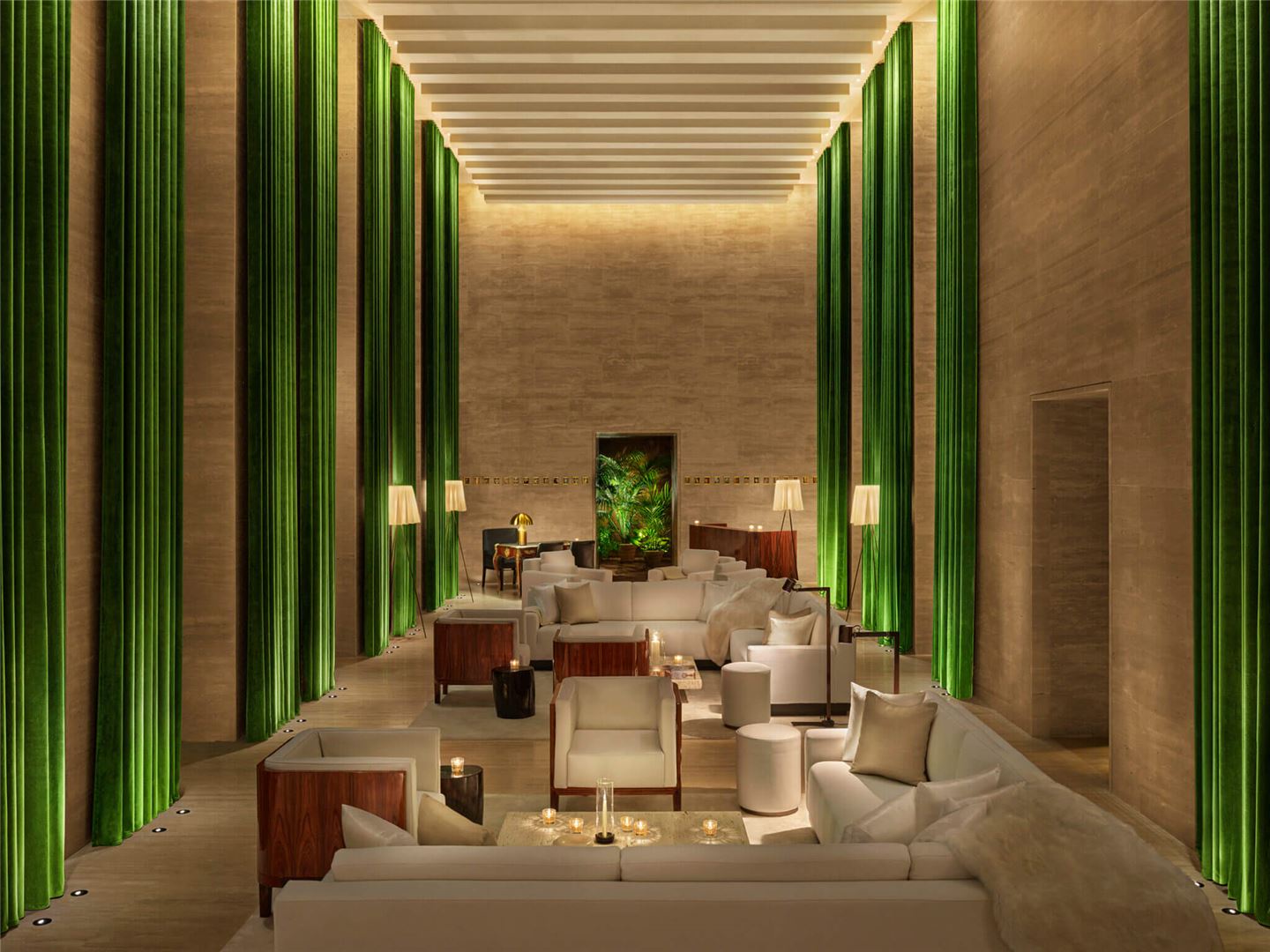 the lobby of Rome's EDITION hotel 