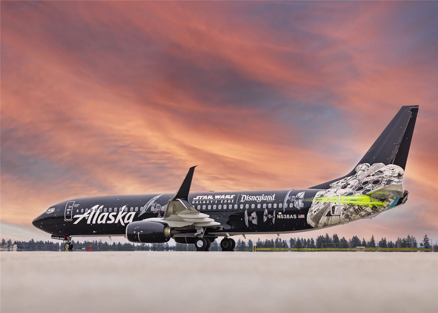 Alaska Airlines Disney California Star Wars 