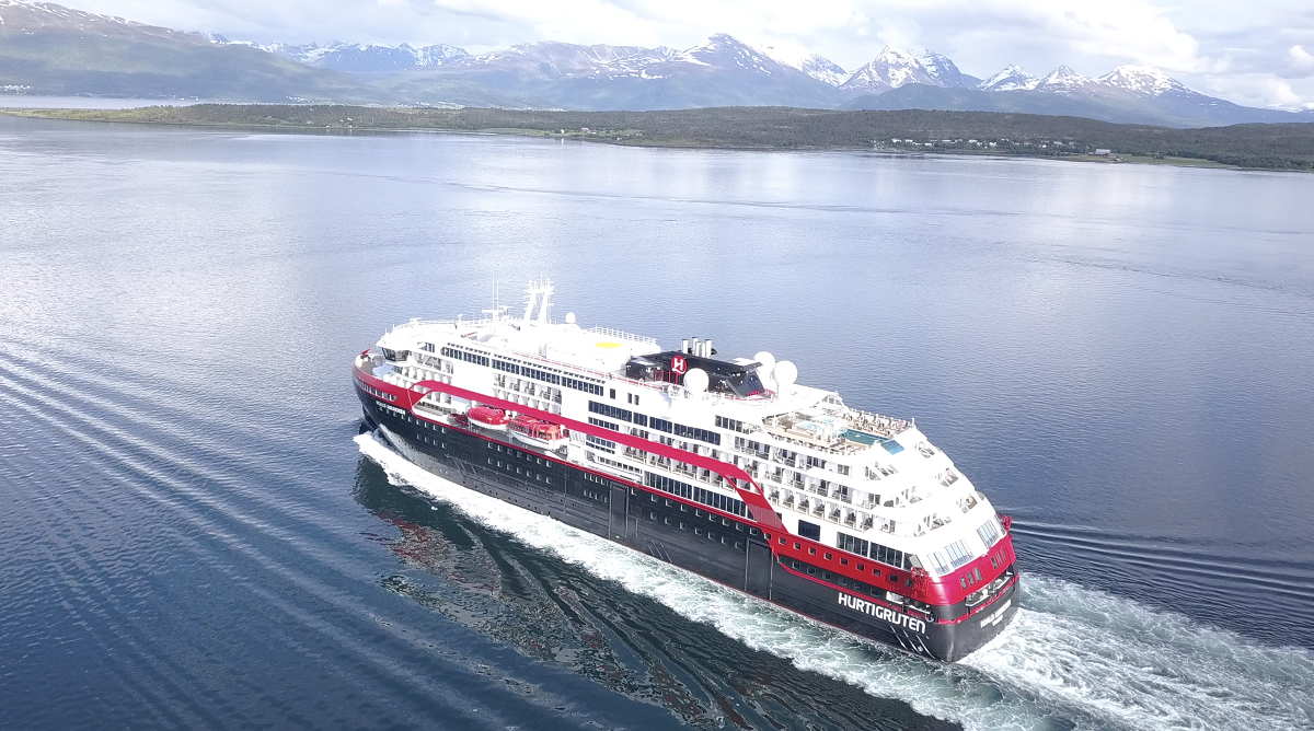 Hurtigruten Names MS Roald Amundsen in Antarctica