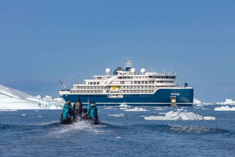 swan hellenic SH vega expedition cruise ship in antarctica