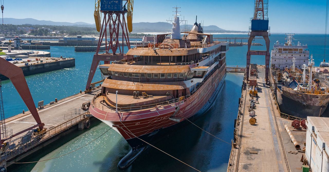 Atlas Ocean Voyages Takes Next Step Toward Debut with World Navigator Float Out