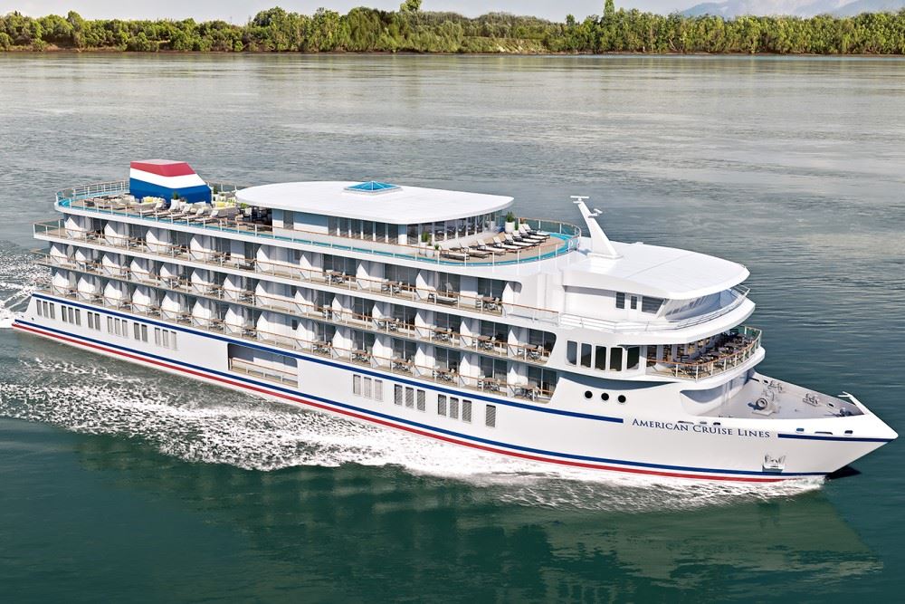 rendering of american patriot cruise ship