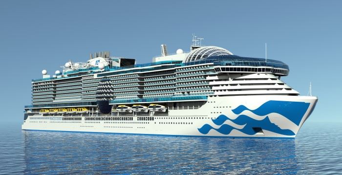 rendering of sun princess cruise ship
