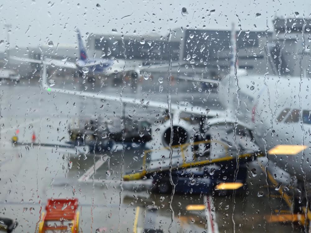 Rainy JFK Airport 