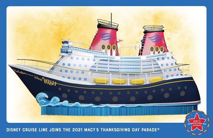 Disney Wish Float to Sail During Macy’s Thanksgiving Day Parade