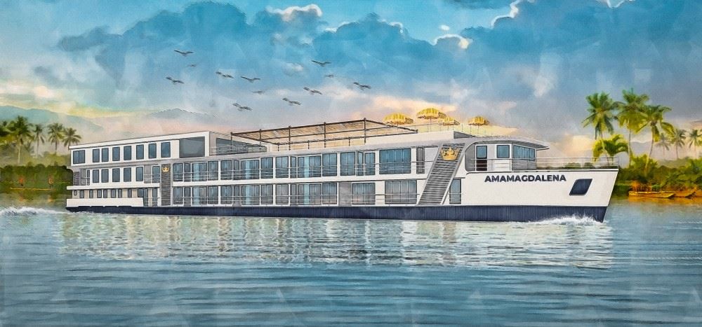 rendering of amamagdalena river cruise ship