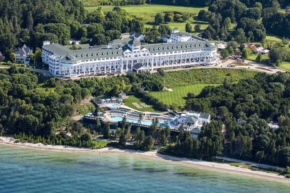 Grand Hotel Mackinac Island Aerial 