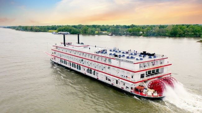 american quen voyage american countess mississippi river paddlewheel riverboat