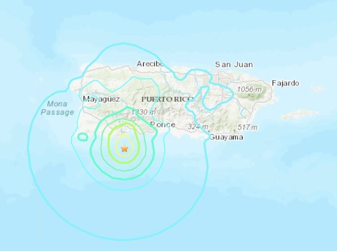 Puerto Rico Hit by 5.8 Magnitude Earthquake