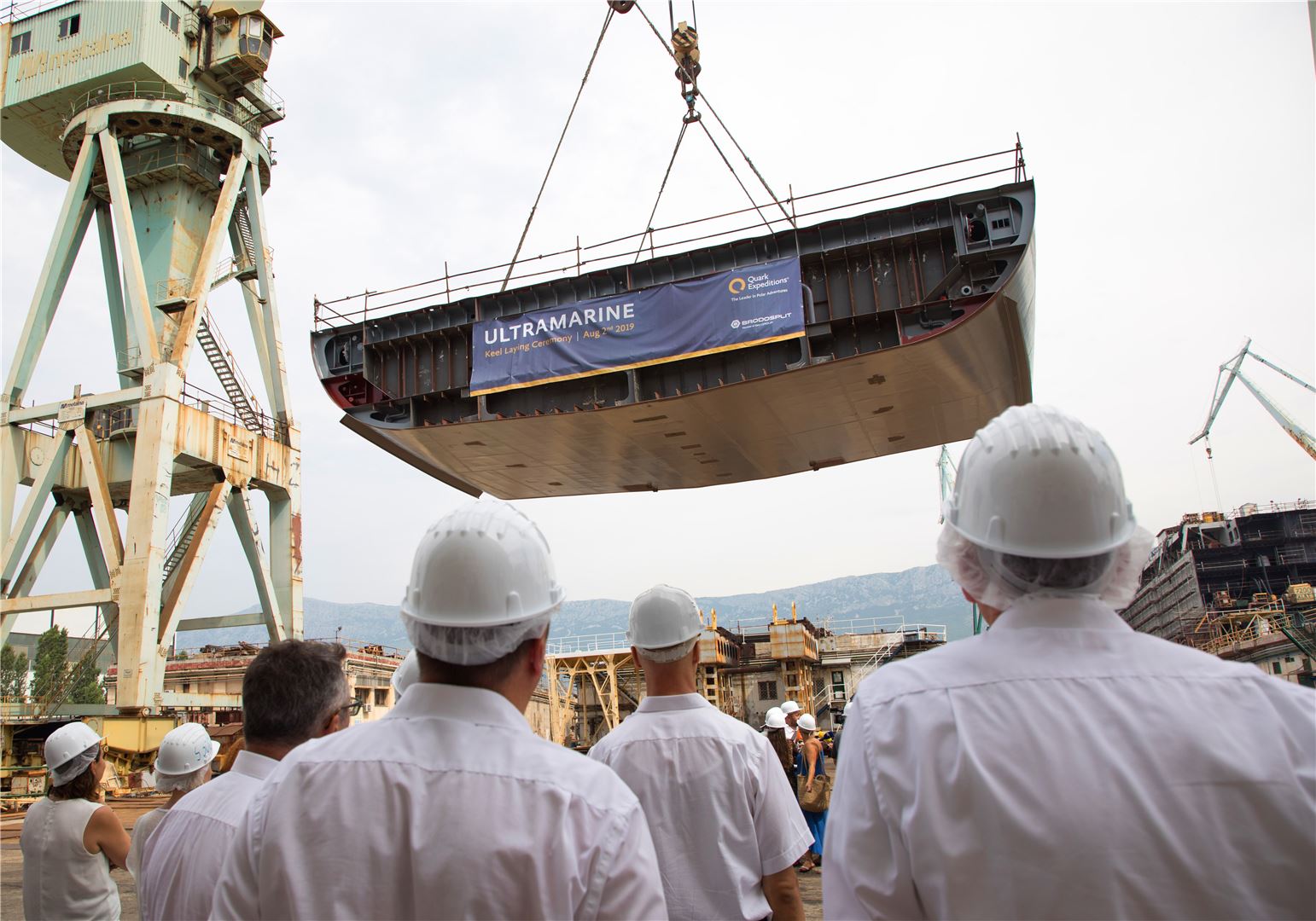 Quark Expeditions Celebrates Keel-Laying for New Ship Ultramarine