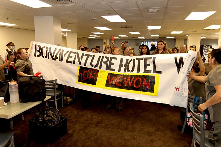 Los Angeles Hotel Workers Strike Starts