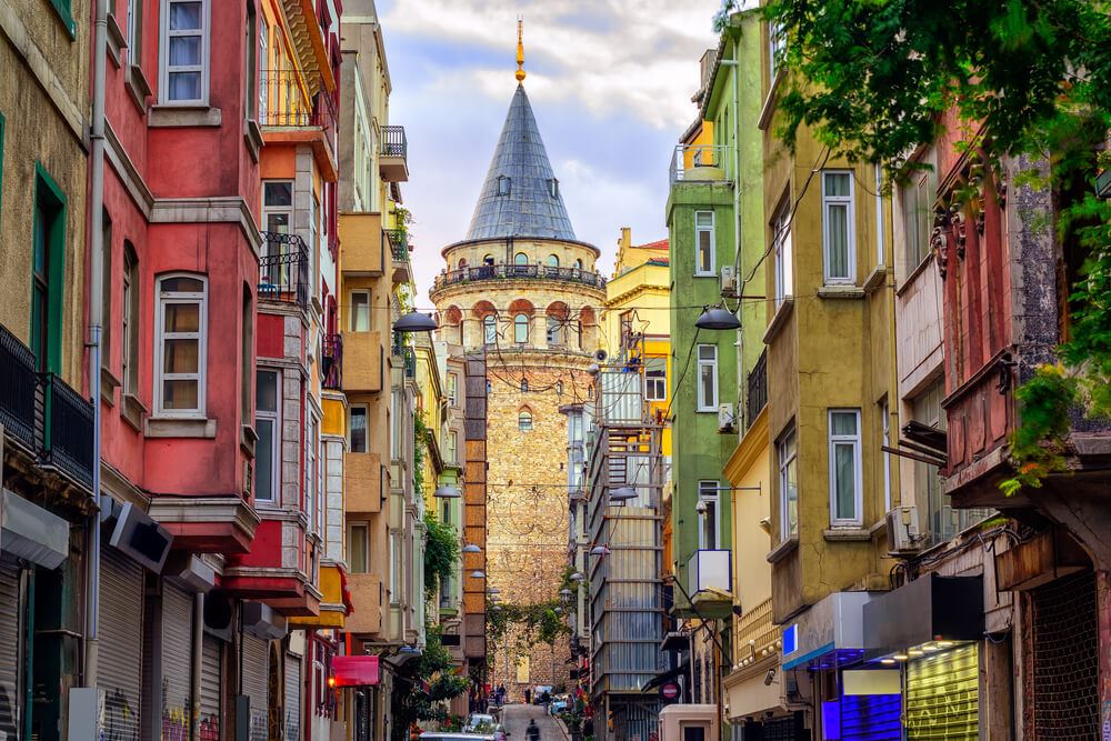 The Old Town in Istanbul ,Turkey