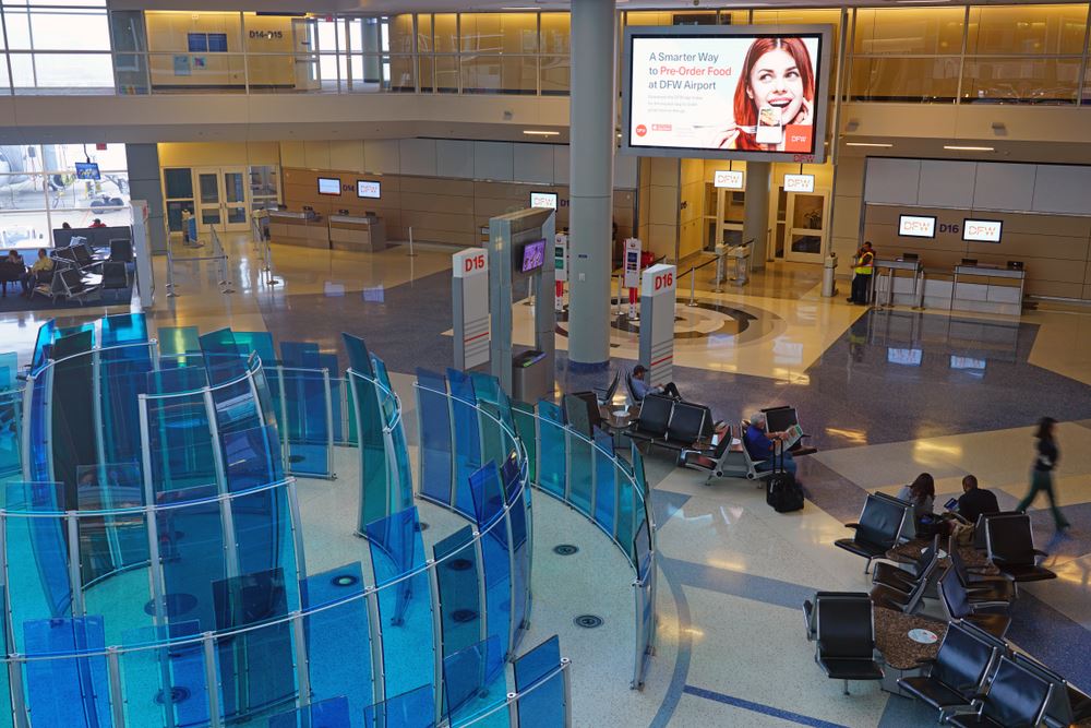 Busy travel days Thanksgiving Dallas airport. 