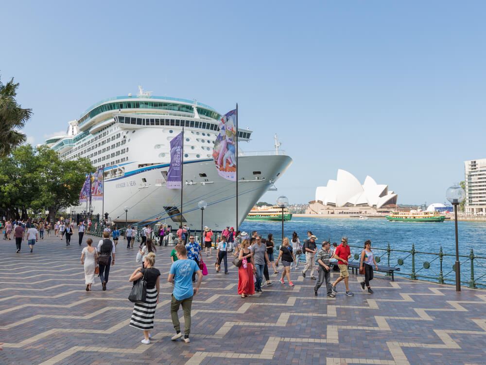 cruise Ship docked sydney Australia 
