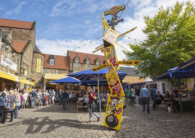 The Pleasance Courtyard venue during the Edinburgh Fringe Festival