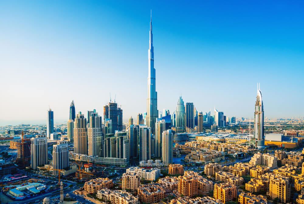 Aerial view of Dubai 