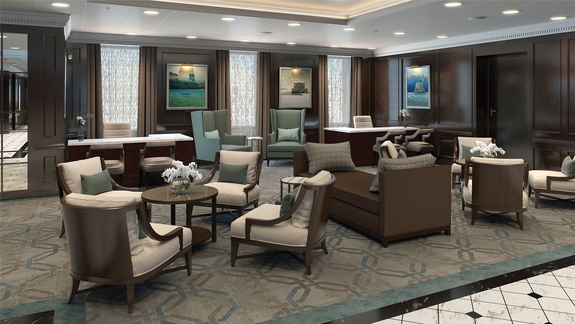 Penthouse Suite of the reimagined Regatta-Class ships