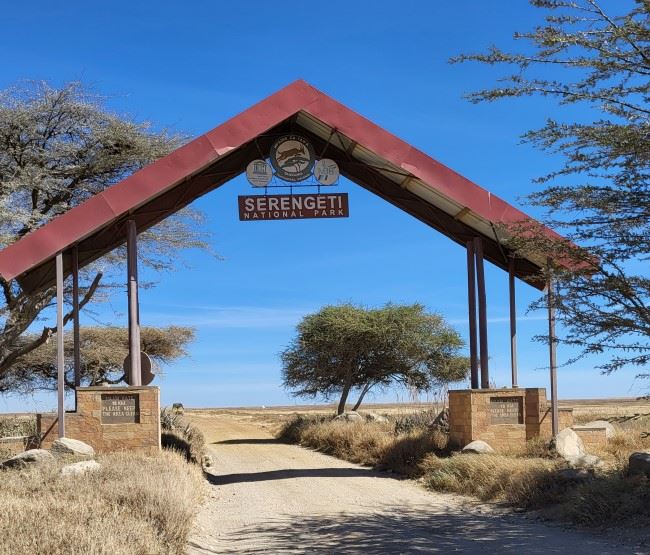 entrance to the serengeti