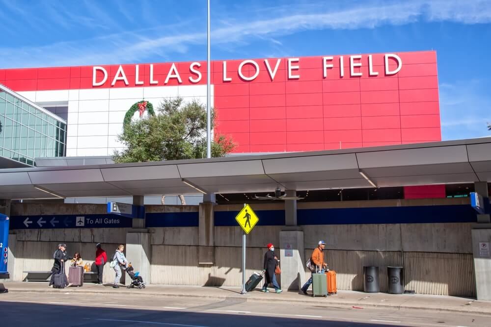 Dallas Love Field, one of the airports that could be impacted by the upcoming total solar eclipse