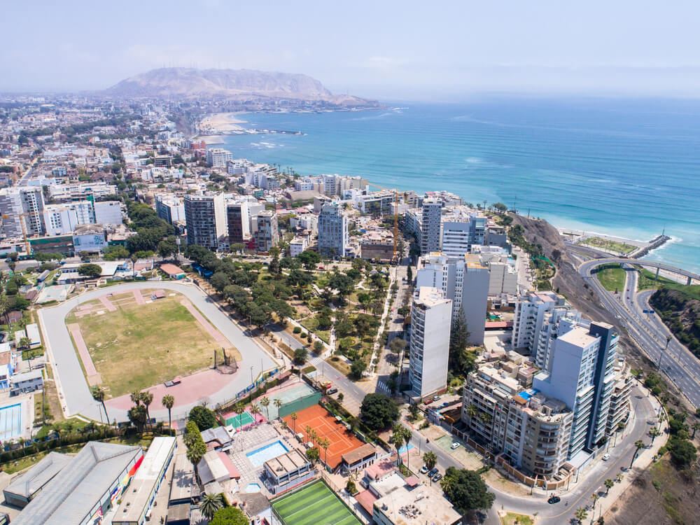 Lima Peru Aerial View 