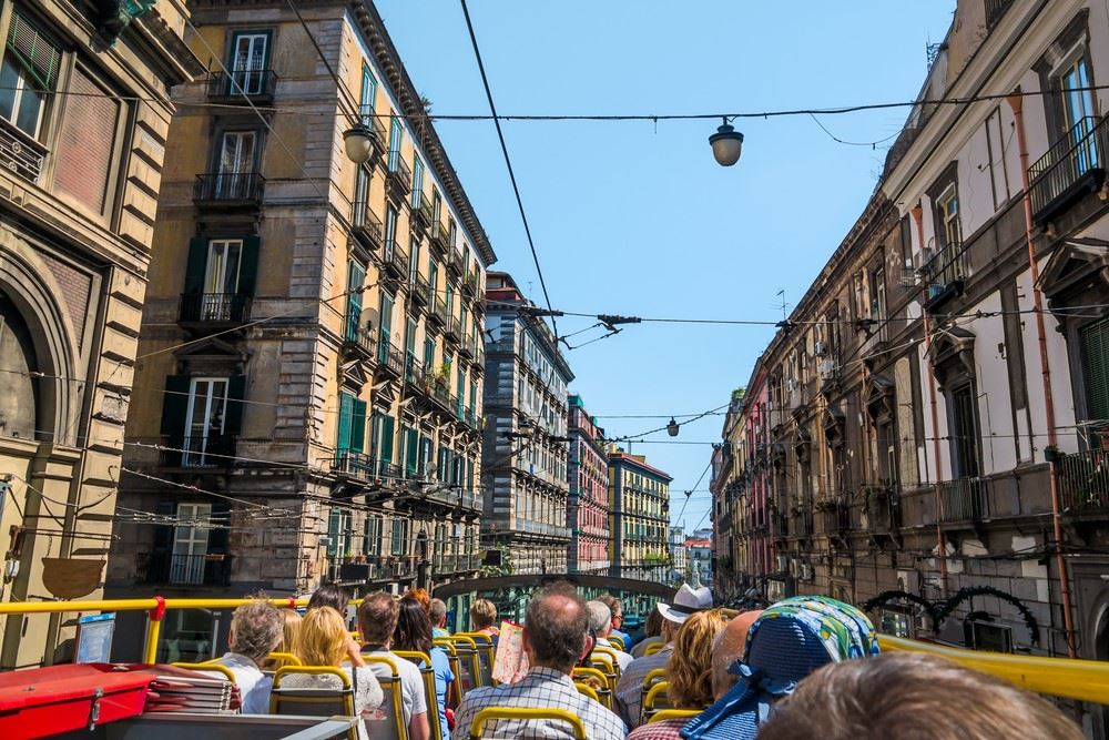 open air bus tour in italy
