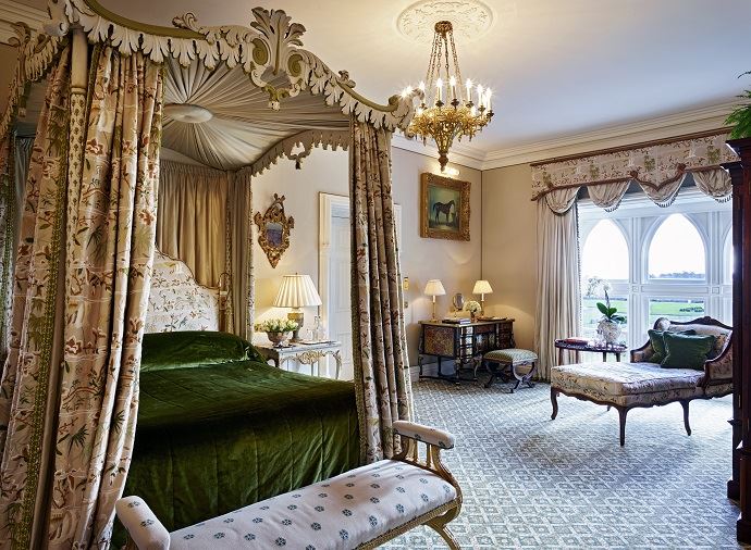 Ashford Castle Reagan Suite bed