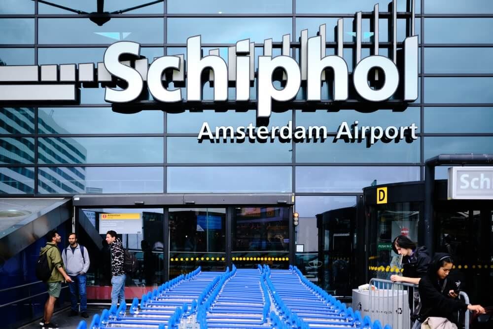 Front of Amsterdam Schiphol Airport 