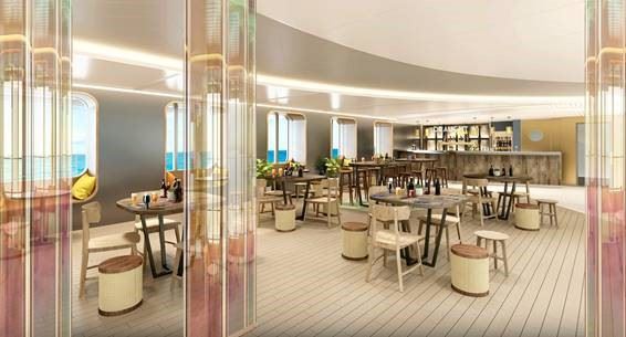 Virgin Voyages onboard beer Draught Haus