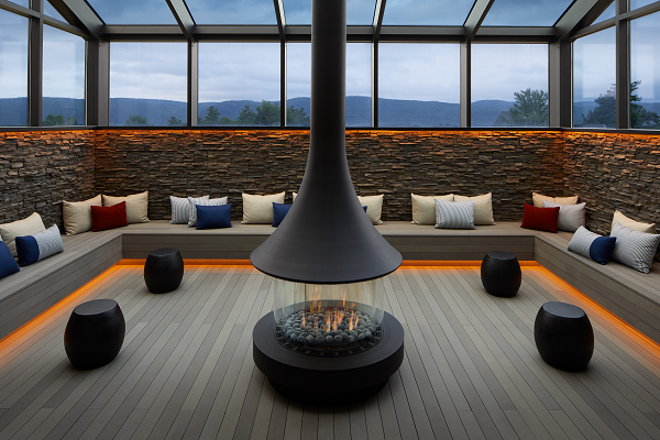 Women's lounge at Life in Balance Spa at Miraval Berkshires