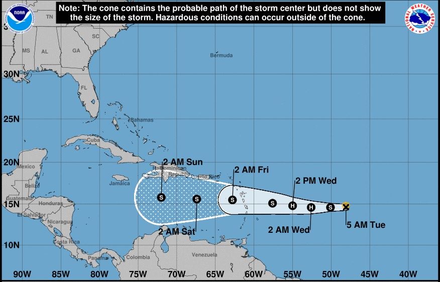 Lesser Antilles Brace for Tropical Storm Isaac
