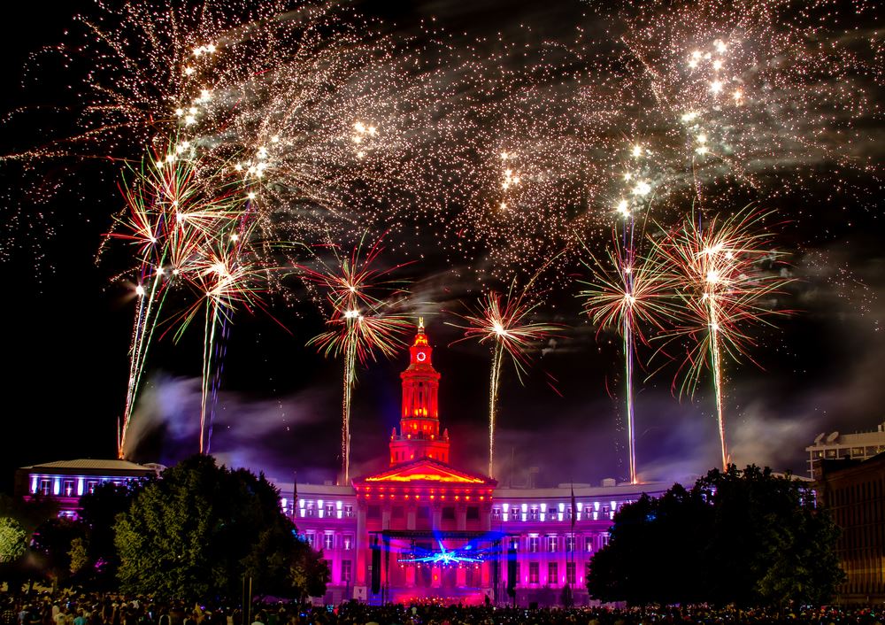 Civic Center Park fireworks july 4th best places to watch