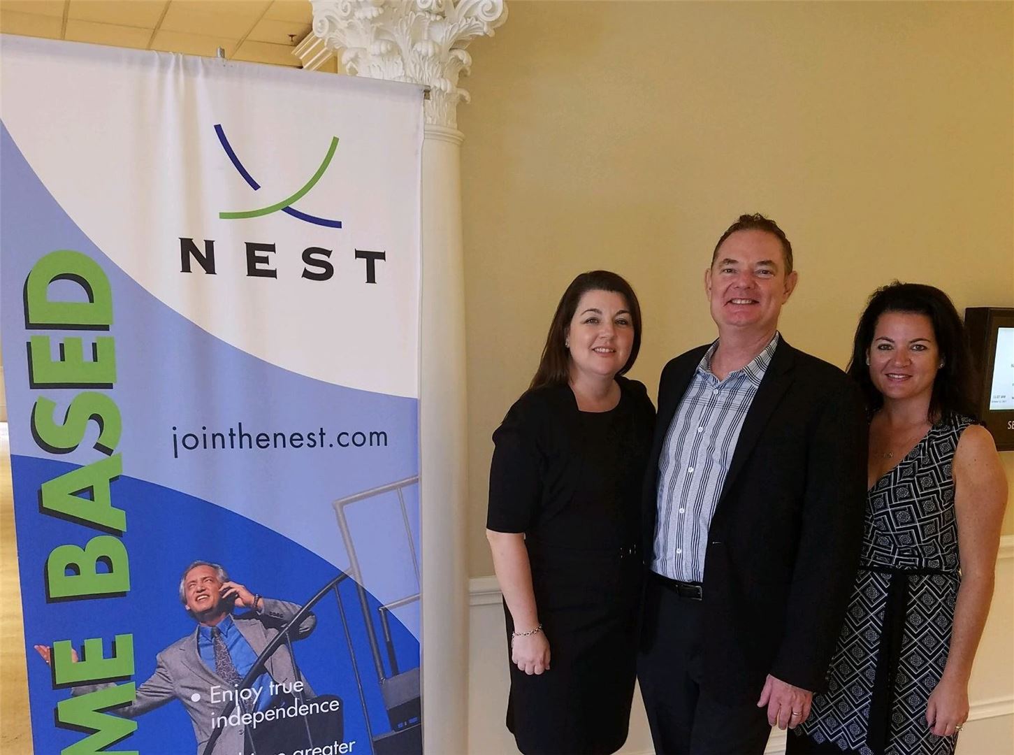 Nicole Mazza (left), Paul Wiseman (Center), and Kathryn Mazza-Burney at this year's NEST FEST. 