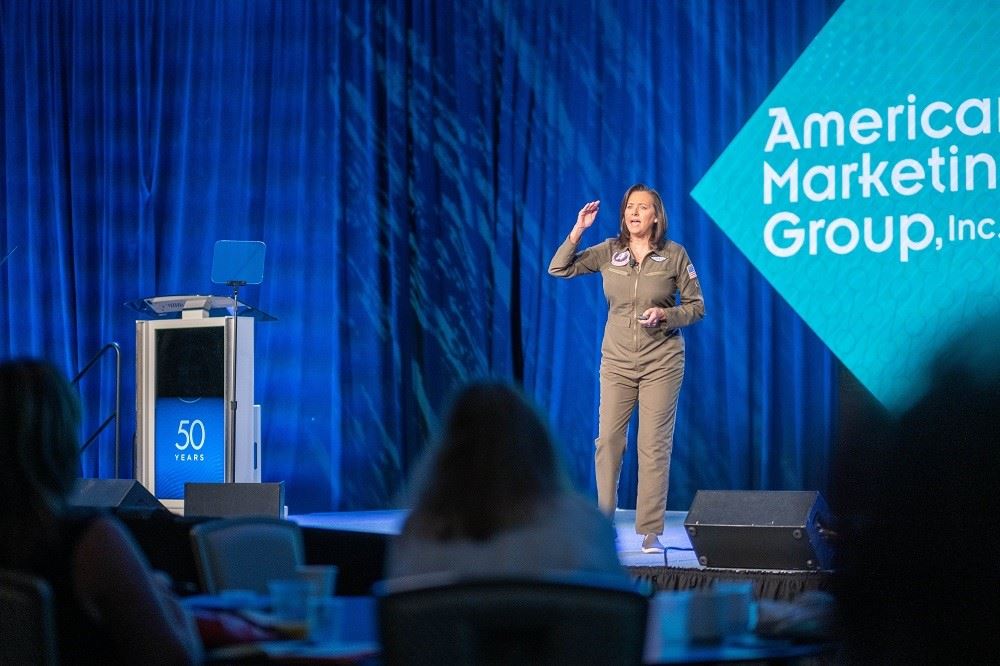 dondra ritzenthaler at american marketing group conference