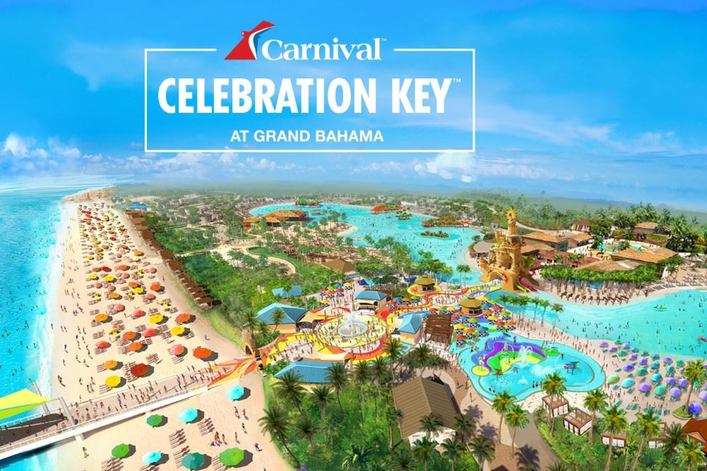 rendering of carnival cruise line's celebration key island destination