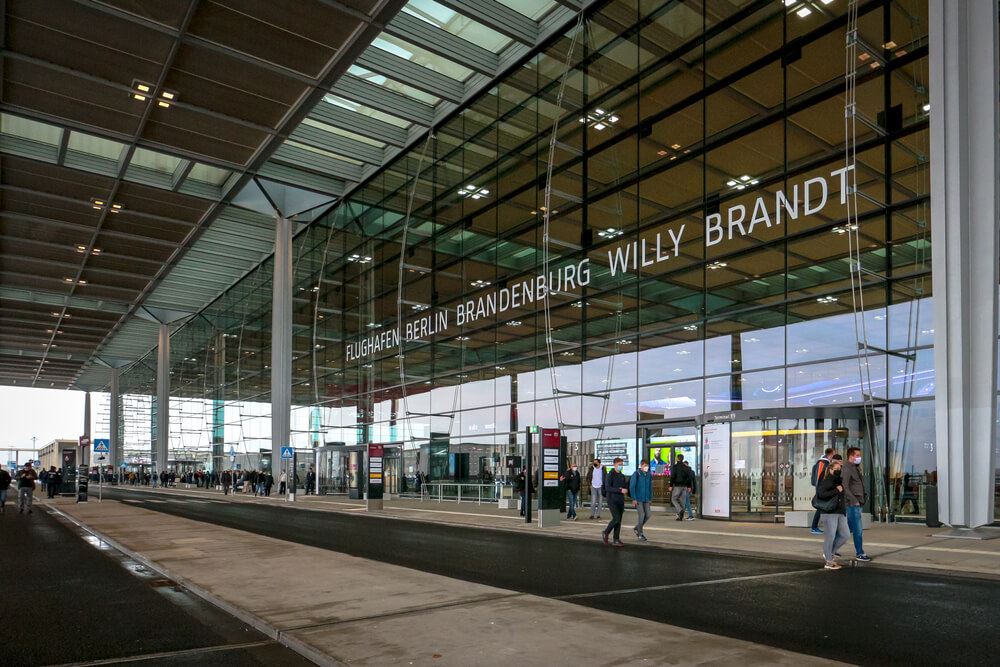 The front of Berlin International airport 